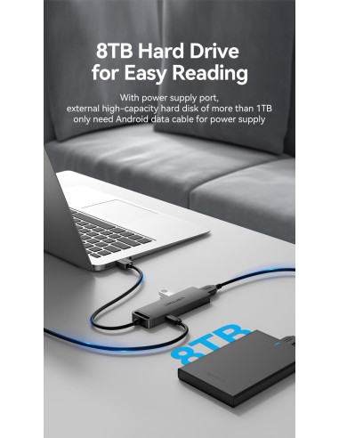 I/O HUB 4-IN-1 USB3.0/0.5M CHLBD VENTION