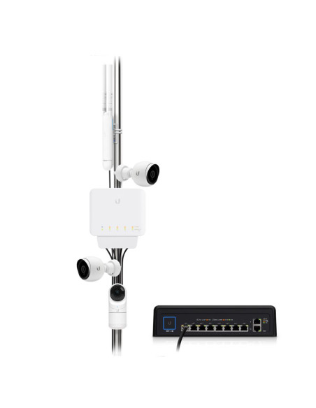 Switch, UBIQUITI, USW-FLEX, 5x10Base-T / 100Base-TX / 1000Base-T, PoE ports 5, 15.4 Watts, USW-FLEX