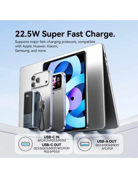 POWER BANK WRL 10000MAH 22.5W/FKOH0 VENTION