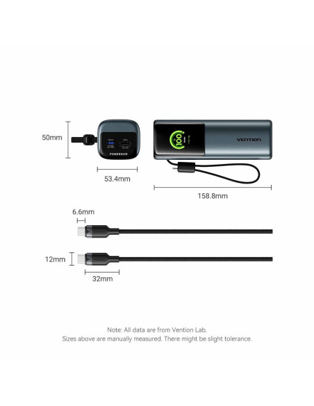 POWER BANK USB 27000MAH 200W/FKGH0 VENTION