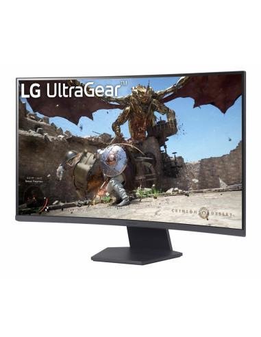LCD Monitor, LG, 32GS60QC-B, 32", Gaming/Curved, Panel VA, 2560x1440, 16:9, 180 Hz, Matte, 1 ms, Tilt, 32GS60QC-B