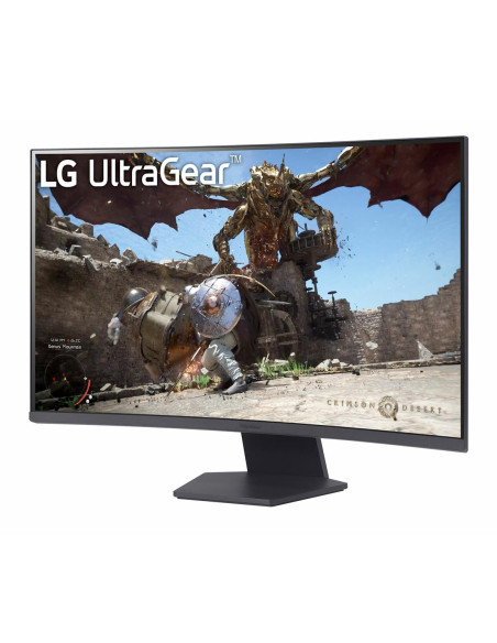 LCD Monitor, LG, 32GS60QC-B, 32", Gaming/Curved, Panel VA, 2560x1440, 16:9, 180 Hz, Matte, 1 ms, Tilt, 32GS60QC-B