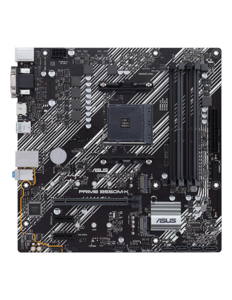 Mainboard, ASUS, AMD B550, SAM4, MicroATX, 2xPCI-Express 3.0 1x, 2xM.2, 1xPCI-Express 4.0 16x, Memory DDR4, Memory slots 4, 1x1