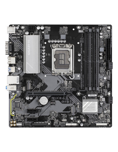 Mainboard, GIGABYTE, Intel B760 Express, LGA1700, Micro-ATX, Memory DDR4, Memory slots 4, 2xPCI-Express 3.0 1x, 1xPCI-Express 4
