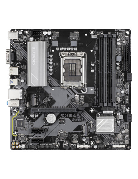 Mainboard, GIGABYTE, Intel B760 Express, LGA1700, Micro-ATX, Memory DDR4, Memory slots 4, 2xPCI-Express 3.0 1x, 1xPCI-Express 4