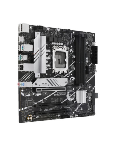 Mainboard, ASUS, Intel B760 Express, LGA1700, Micro-ATX, Memory DDR4, Memory slots 4, 1xPCI-Express 4.0 16x, 2xM.2, 1xHDMI, 1xD
