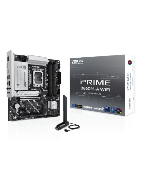 Mainboard, ASUS, Intel B860 Express, LGA1851, Micro-ATX, Memory DDR5, Memory slots 4, 1xPCI-Express 4.0 1x, 1xPCI-Express 4.0 1