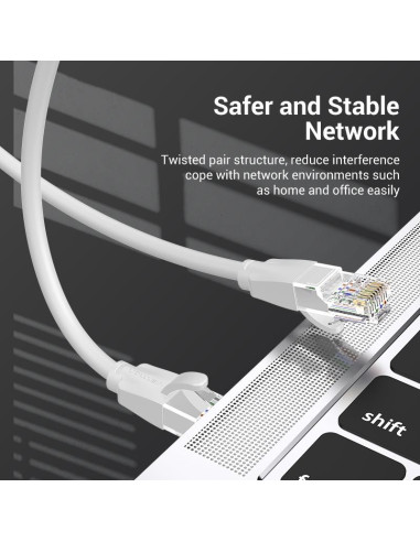 PATCH CABLE CAT.6 UTP/2M GRAY IBEHH VENTION