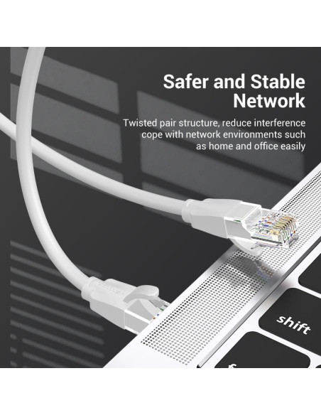 PATCH CABLE CAT.6 UTP/2M GRAY IBEHH VENTION