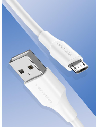 CABLE USB2.0 TO MICRO-B/1M WHITE CTIWF VENTION