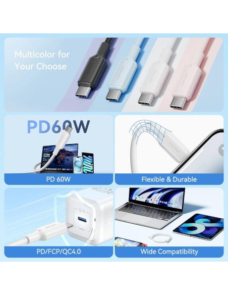 CABLE USB-C TO USB-C/1M BLACK TRCBF VENTION