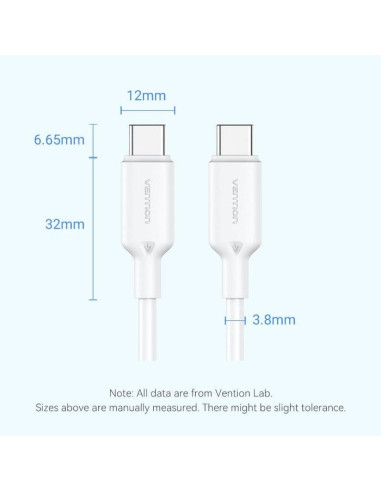 CABLE USB-C TO USB-C/1M BLACK TRCBF VENTION