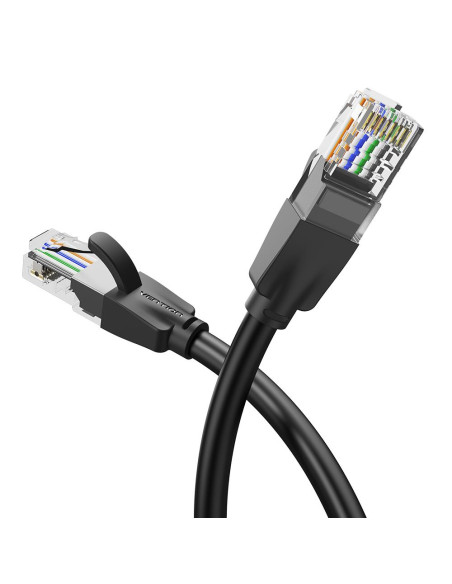 PATCH CABLE CAT.6 UTP/5M BLACK IBEBJ VENTION