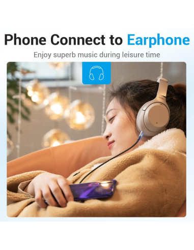 CABLE AUDIO 3.5MM TO USB-C/1M BGKHF VENTION