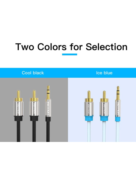 CABLE AUDIO 3.5MM TO 2XRCA/1.5M BCFBG VENTION