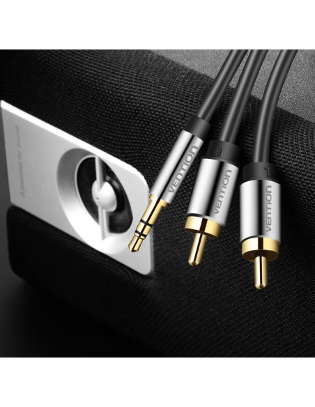 CABLE AUDIO 3.5MM TO 2XRCA/1.5M BCFBG VENTION