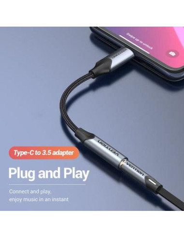 ADAPTER USB-C TO AUDIO 3.5MM/0.1M BGJHA VENTION