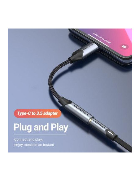 ADAPTER USB-C TO AUDIO 3.5MM/0.1M BGJHA VENTION