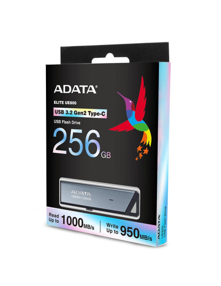 MEMORY DRIVE FLASH USB-C 256GB/SILV AELI-UE800-256G-CSG ADATA