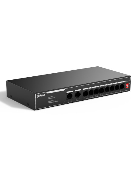 Switch, DAHUA, SF1010LP, Switch type Unmanaged, Switch layer L2, 10xRJ-45 ports, RJ-45 Ports Type Fast Ethernet (10/100), 10xFa