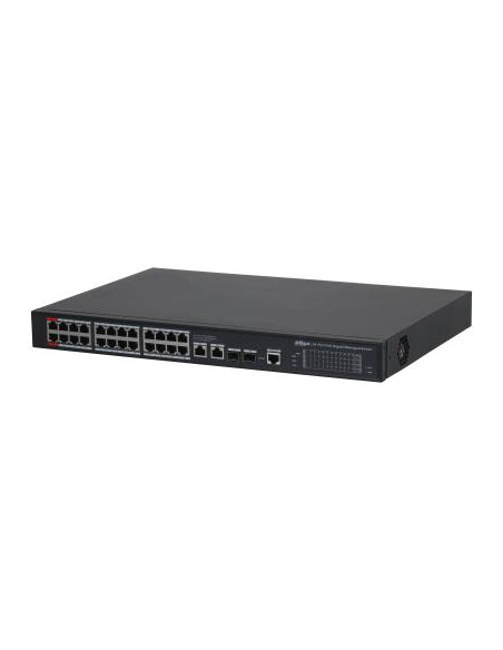 Switch, DAHUA, Switch type Managed, Switch layer L2, 26xRJ-45 ports, RJ-45 Ports Type Gigabit Ethernet (10/100/1000), Power ove