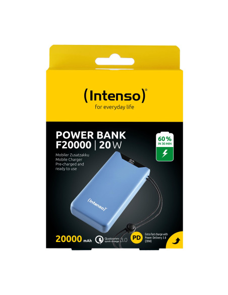 POWER BANK USB 20000MAH QC3.0/BLUE F20000 7332055 INTENSO