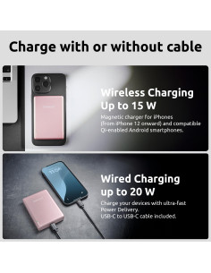 POWER BANK USB 10000MAH MAG/ROSE 7344033 INTENSO