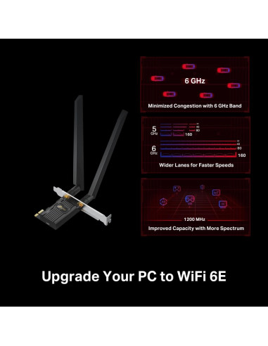 WRL ADAPTER 5400MBPS WI-FI 6E/ARCHER TXE72E TP-LINK