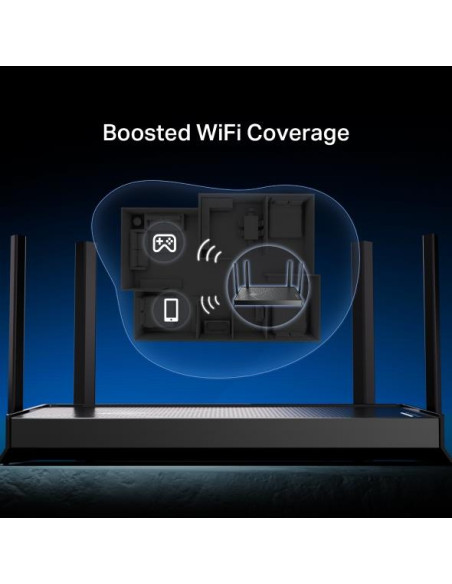 Wireless Router, TP-LINK, ARCHER BE3600, Wi-Fi 7 (802.11be), Data speed 2882 Mbit/s, Ethernet WAN Yes, WAN connection type RJ-4