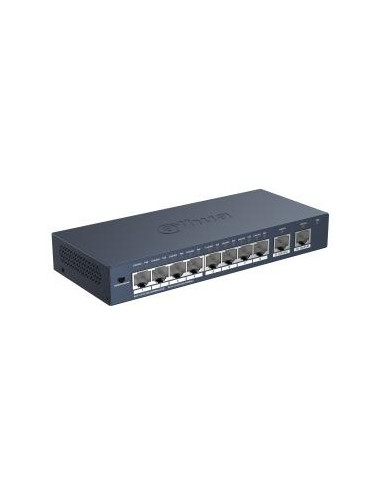 Switch, DAHUA, S3010-8GT-90, Switch type Unmanaged, Form factor Desktop/Wall-Mounting, 8xRJ-45 ports, RJ-45 Ports Type Gigabit 