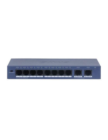 Switch, DAHUA, S3010-8GT-90, Switch type Unmanaged, Form factor Desktop/Wall-Mounting, 8xRJ-45 ports, RJ-45 Ports Type Gigabit 