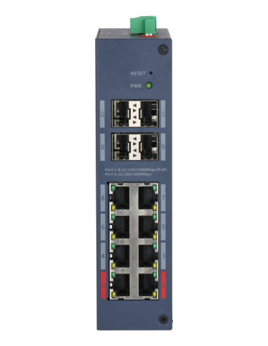 Switch, DAHUA, CHS4412-8GT-125, Switch type Managed, Switch layer L2, Form factor Desktop, 8xRJ-45 ports, RJ-45 Ports Type Giga
