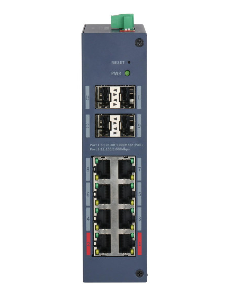 Switch, DAHUA, CHS4412-8GT-125, Switch type Managed, Switch layer L2, Form factor Desktop, 8xRJ-45 ports, RJ-45 Ports Type Giga