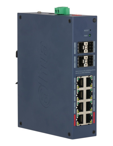 Switch, DAHUA, CHS4412-8GT-125, Switch type Managed, Switch layer L2, Form factor Desktop, 8xRJ-45 ports, RJ-45 Ports Type Giga