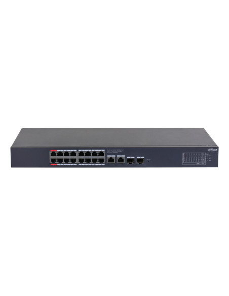 Switch, DAHUA, CS4220-16GT-190, Switch type Managed, Switch layer L2, Rack mounting Yes, Form factor 1U, 18xRJ-45 ports, RJ-45 