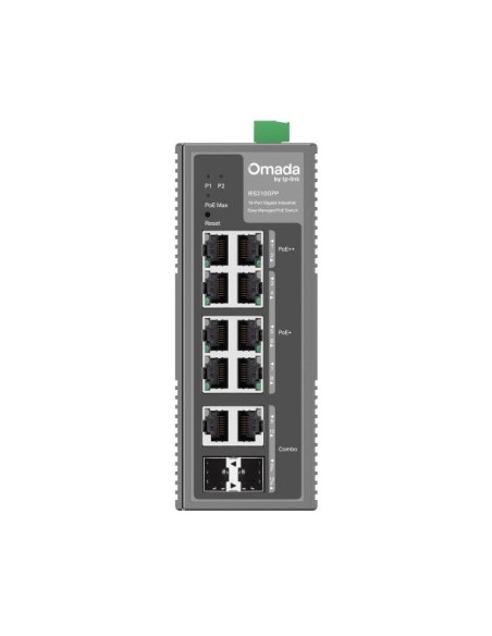 Switch, TP-LINK, IES210GPP, Switch type Managed, Rack mounting Yes, Form factor DIN rail, 8xRJ-45 ports, RJ-45 Ports Type Gigab