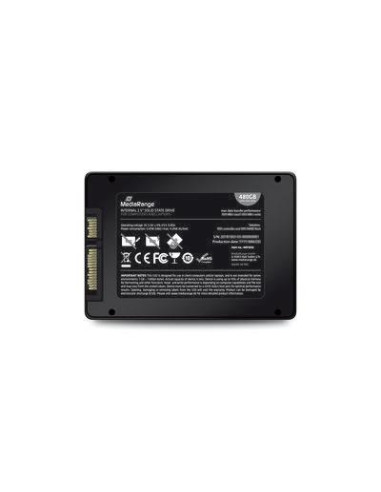 SSD, MEDIARANGE, 480 GB, Serial ATA III, NAND flash type TLC (Triple Level Cell), Write speed 480 MB/s, Read speed 550 MB/s, 2.