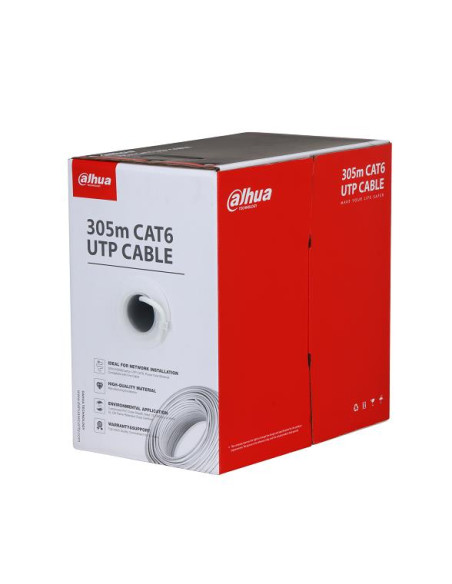 CABLE CAT6 UTP 305M CCA WHITE/PFM922I-6UN-C-WHITE DAHUA