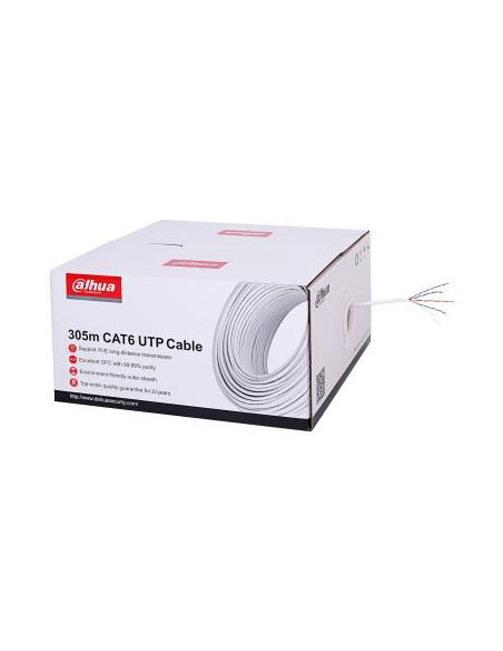 CABLE CAT6 UTP 305M WHITE/PFM923I-6UN-C DAHUA
