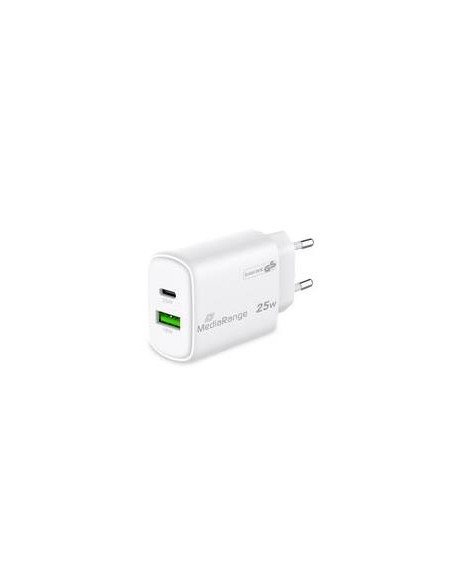 POWER ADAPTER USB/USB-C 25W/FAST MRMA112-2 MEDIARANGE