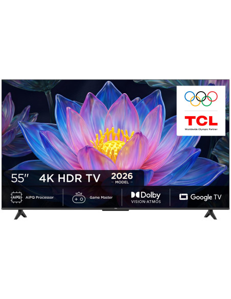 TV Set, TCL, 55 ", 4K Ultra HD, 3840 x 2160 pixels, Flat, 16:9, QLED, 55P6L