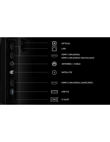 TV Set, TCL, 55 ", 4K Ultra HD, 3840 x 2160 pixels, Flat, 16:9, QLED, 55P6L