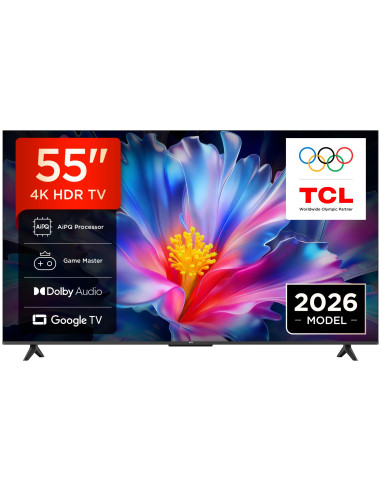 TV Set, TCL, 55 ", 4K Ultra HD, 3840 x 2160 pixels, Flat, 16:9, QLED, 55P6L