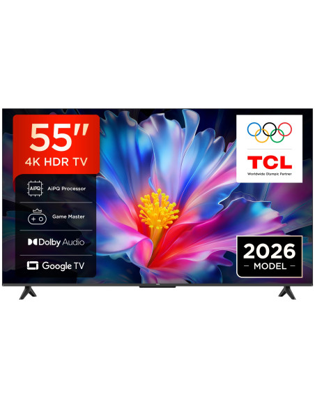 TV Set, TCL, 55 ", 4K Ultra HD, 3840 x 2160 pixels, Flat, 16:9, QLED, 55P6L