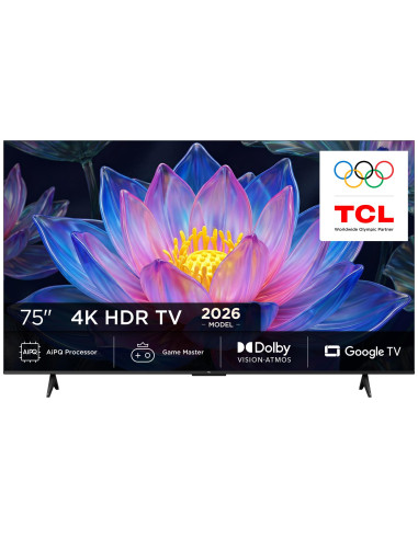 TV Set, TCL, 75 ", 4K Ultra HD, 3840 x 2160 pixels, Flat, 16:9, QLED, 75P6L