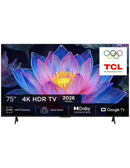 TV Set, TCL, 75 ", 4K Ultra HD, 3840 x 2160 pixels, Flat, 16:9, QLED, 75P6L