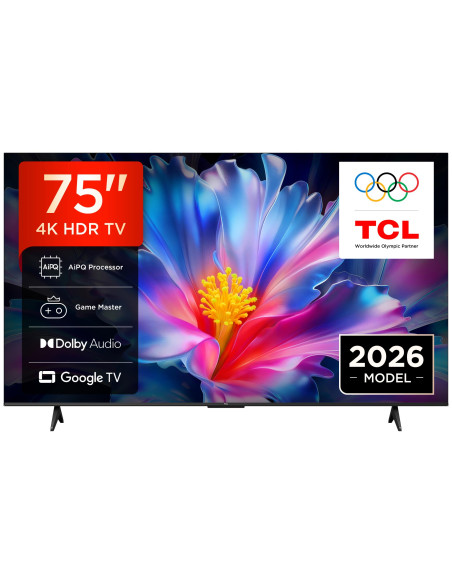 TV Set, TCL, 75 ", 4K Ultra HD, 3840 x 2160 pixels, Flat, 16:9, QLED, 75P6L