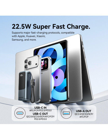 POWER BANK WRL 10000MAH 22.5W/FKOH0 VENTION