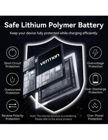 POWER BANK WRL 10000MAH 35W/GREY FKHH0 VENTION