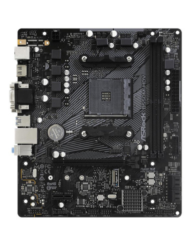 Mainboard, ASROCK, AMD B550, SAM4, MicroATX, 1xPCI-Express 3.0 1x, 1xM.2, 1xPCI-Express 4.0 16x, Memory DDR4, Memory slots 2, 1